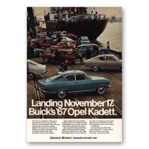 1967 Buick Opel Kadett Print Ad | Landing November 17
