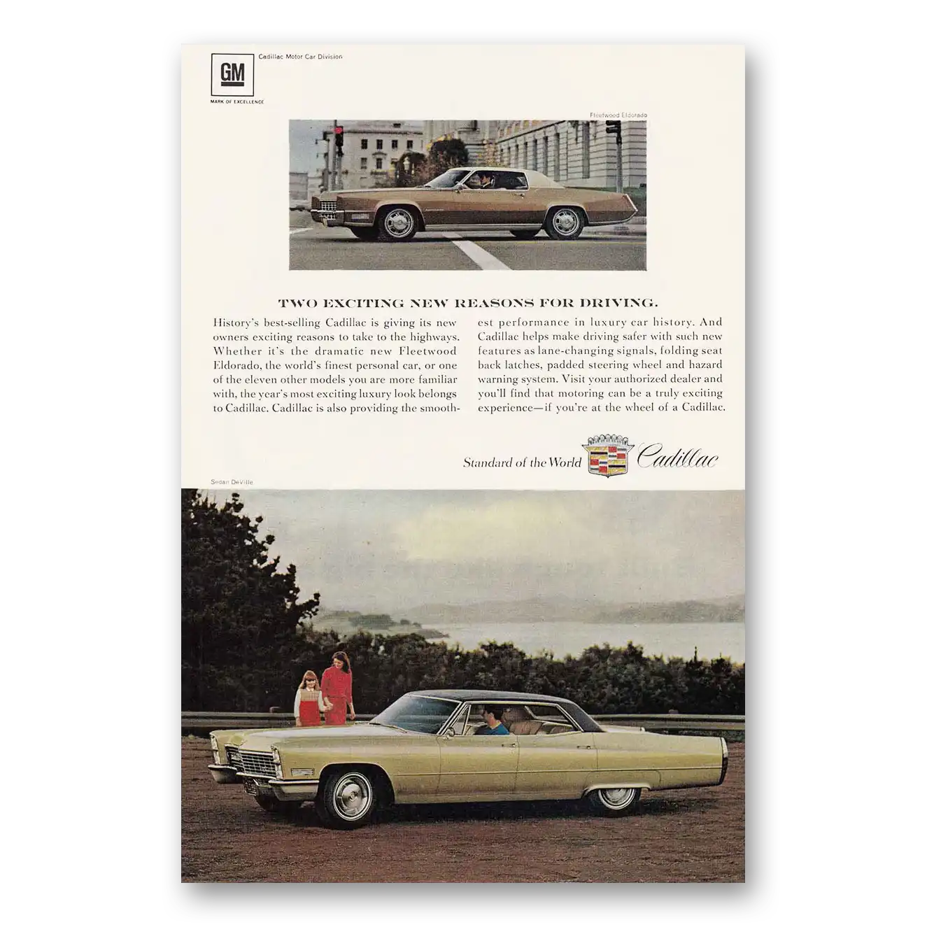 1967 Cadillac DeVille Print Ad | New Reasons