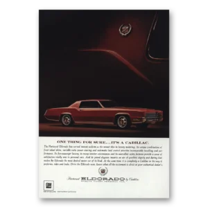 1967 Cadillac Eldorado Print Ad | One Thing