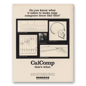 1967 CalComp Print Ad | Computer Draw Like This