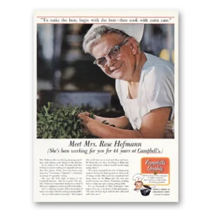 1967 Campbells Soup Print Ad | Mrs Rose Hoffmann