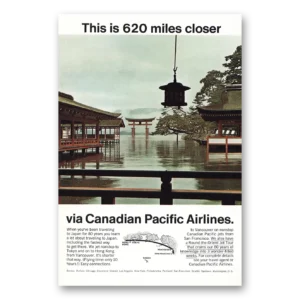 1967 Canadian Pacific Print Ad | 620 Miles