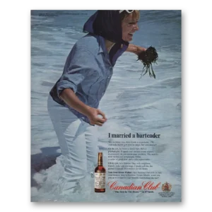 1967 Canadian Club Print Ad | Married Bartender