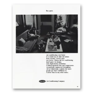 1967 Carrier Air Conditioning Print Ad | Buy Quiet