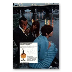 1967 Chant d'Aromes Perfume Print Ad | French Men