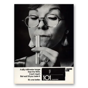 1967 Chesterfield Cigarettes Print Ad | Silly Millimeter