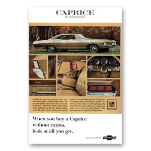 1967 Chevrolet Caprice Print Ad | Grand Chevrolet Gold