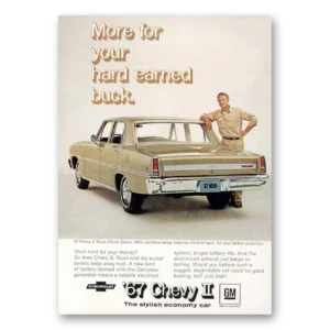 1967 Chevrolet Chevy II Print Ad | Hard Earned