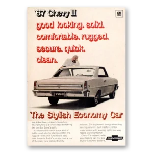 1967 Chevrolet Chevy II Print Ad | Solid Comfortable