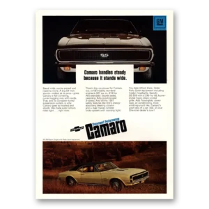 1967 Chevrolet Camaro Print Ad | Handles Steady
