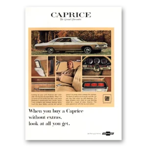 1967 Chevrolet Caprice Print Ad | You Get