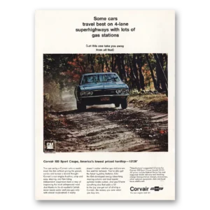 1967 Chevrolet Corvair Print Ad | Sport Coupe