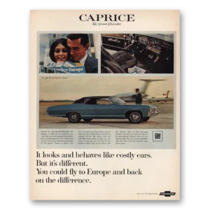 1967 Chevrolet Caprice Print Ad | Costly Cars