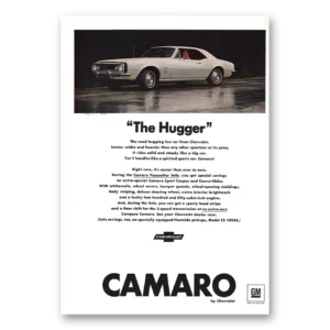 1967 Chevrolet Camaro Print Ad | The Hugger