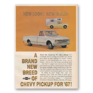 1966 Chevrolet Pickup Print Ad | Brand New Breed