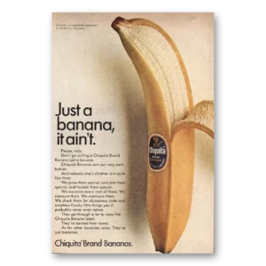 1967 Chiquita Banana Print Ad | Just Banana