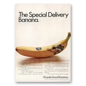 1967 Chiquita Banana Print Ad | Special Delivery