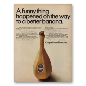 1967 Chiquita Banana Print Ad | Funny Thing