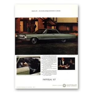 1967 Chrysler Imperial Print Ad | Prestige Automobile