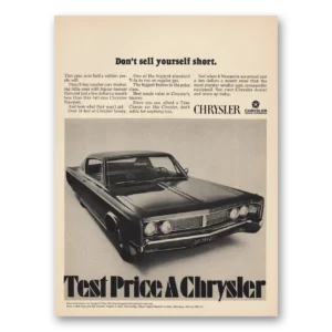 1967 Chrysler Newport Print Ad | Sell Yourself