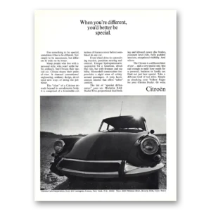 1967 Citroen Print Ad | Be Special