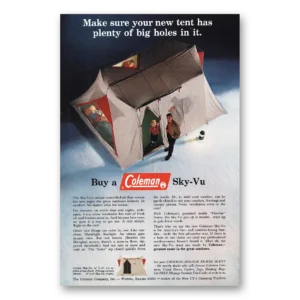 1967 Coleman Tent Print Ad | Big Holes