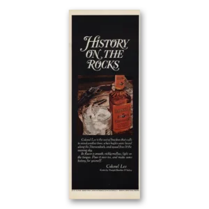 1967 Colonel Lee Bourbon Whiskey Print Ad | History Rocks