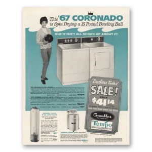 1967 Coronado Duchess Washer Print Ad | Coronado Duchess