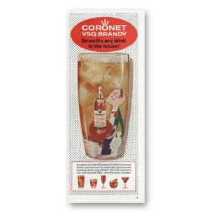 1967 Coronet Brandy Print Ad | Vsq Brandy