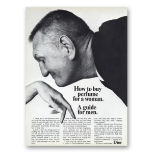 1967 Christian Dior Print Ad | Buy Perfume
