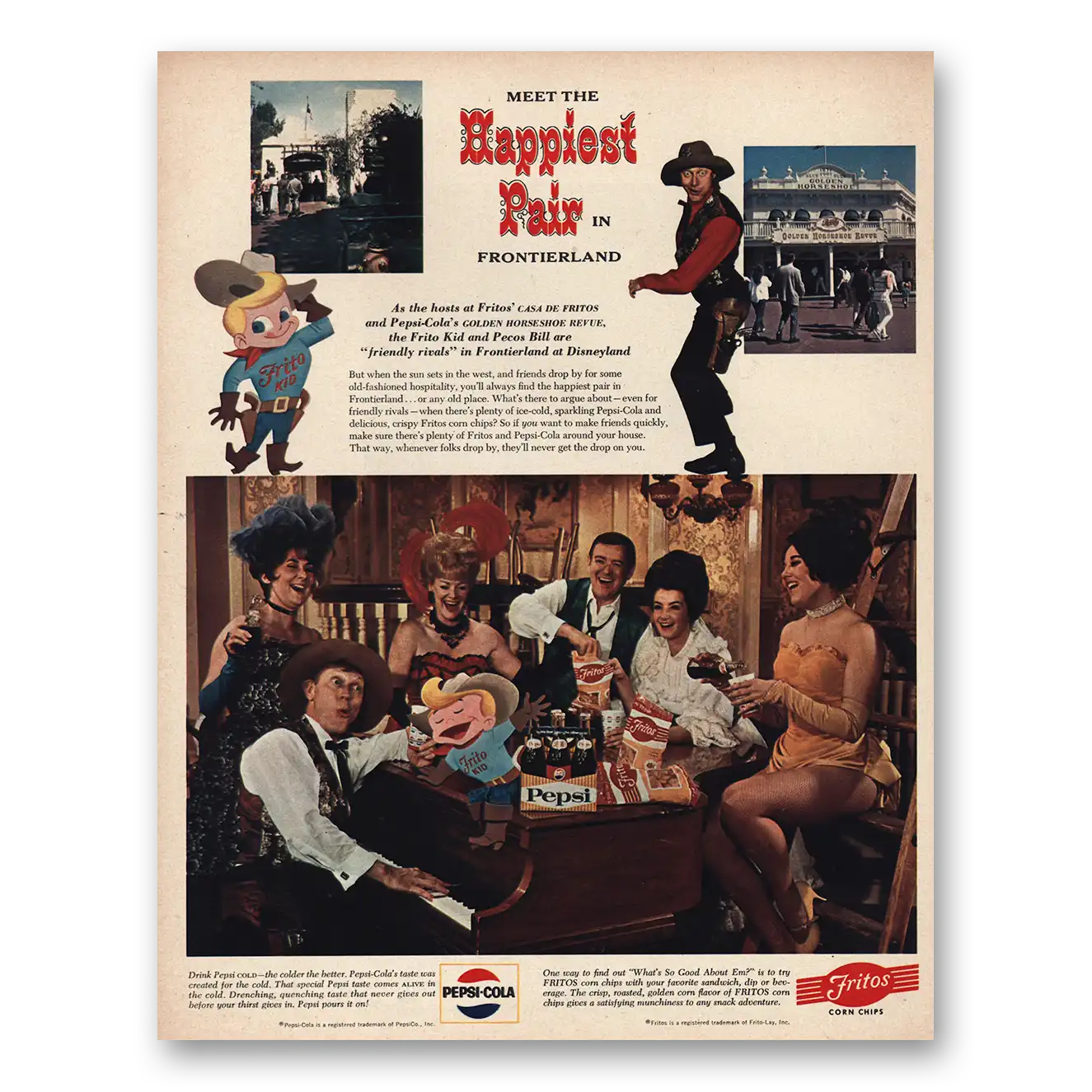 1967 Disneyland Print Ad | Casa De Fritos