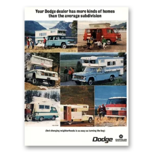 1967 Dodge Camper Print Ad | Subdivision