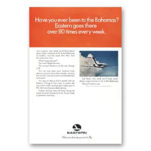 1967 Eastern Airlines Print Ad | Ever Been To Bahamas