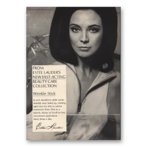 1967 Estee Lauder Print Ad | Wrinkle Stick