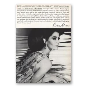 1967 Estee Lauder Print Ad | Water Color