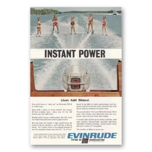 1967 Evinrude Print Ad | Water Skiers