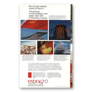 1967 Expo Canada Print Ad | Unknown