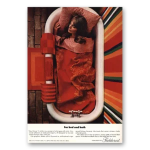 1967 Fieldcrest Print Ad | For Bed And Bath