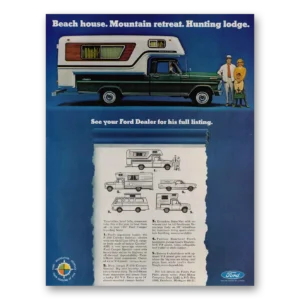 1967 Ford Camper Print Ad | Beach House