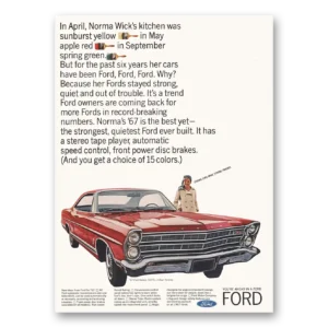 1966 Ford Galaxie Print Ad | Norma Wicks