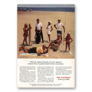 1967 Fort Lauderdale Florida Print Ad | So Many Kinds Of Sun Sports