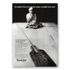1967 French Line Print Ad | Sea Spray