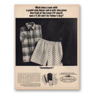 1967 Fruit of the Loom Print Ad | Sweetheart