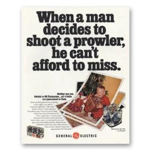 1967 General Electric Flashcubes Print Ad | Ge Shoot Prowler