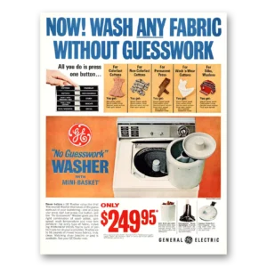 1967 General Electric Washer Print Ad | Guesswork Ge