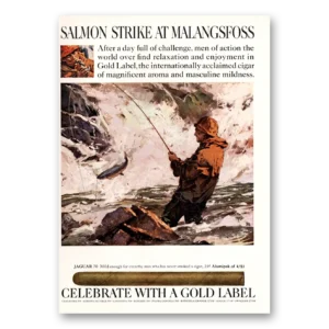 1967 Gold Label Cigars Print Ad | Salmon Strike