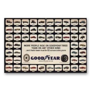 1967 Goodyear Tires Print Ad | 52 Consecutive Years