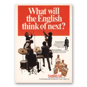 1967 Gordons Gin Print Ad | English Think Next