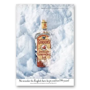 1967 Gordons Gin Print Ad | Kept Cool