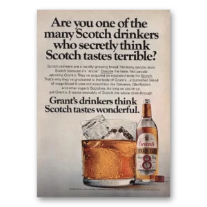 1967 Grants Scotch Whisky Print Ad | Are You One Of The Many